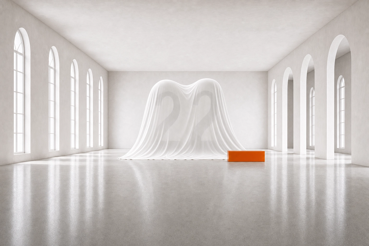 The veiled 22bits monument beside the orange cursor bar